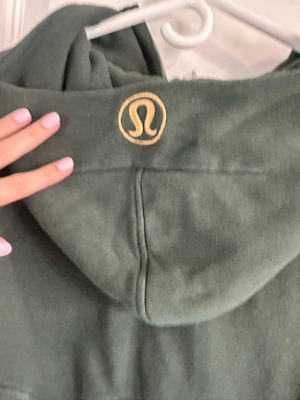 Lulu Lemon Dark Green Half-Zip Scuba M/L - Picture 7 of 8